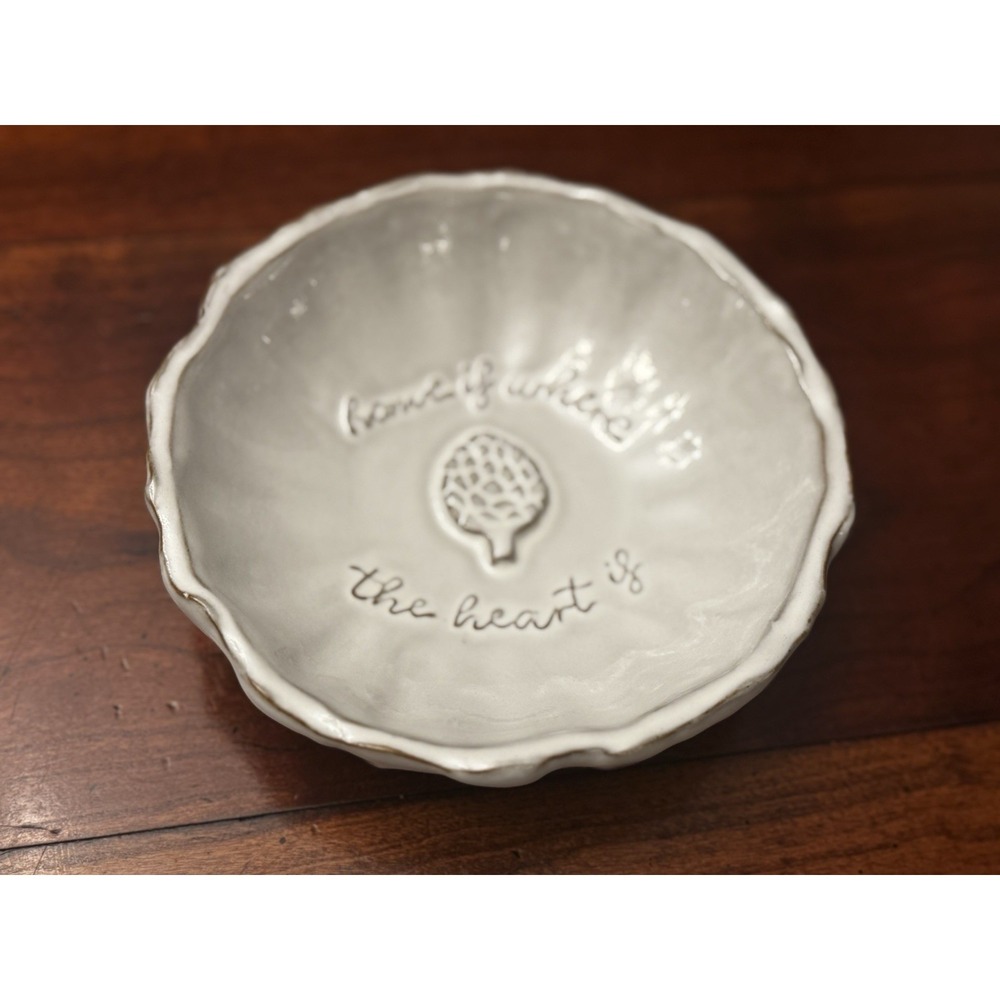 Home Is Where The (Artichoke)‎ Heart Is Mud Pie 6" Charcuterie Bowl